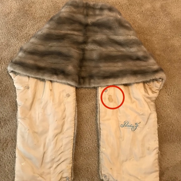 Vintage Mink Fur Stole – Silvery Gray - Picture 3 of 5